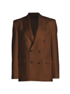 WARDdressing gown.NYC WOMEN'S DOUBLE-BREASTED WOOL BLAZER