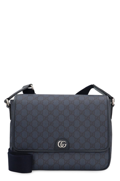 Gucci Ophidia Gg Supreme Fabric Shoulder-bag In Blue