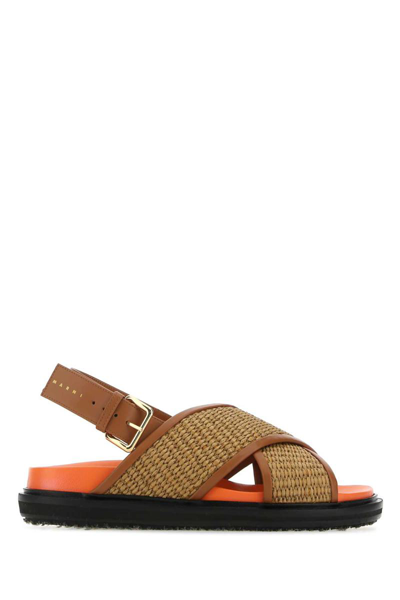 Marni Sandals Shoes In Brown