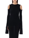 Rick Owens Knitted Virgin Wool Maxi Dress In Black