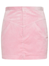 ISABEL MARANT ISABEL MARANT MELVA PINK POLYESTER BLEND MINISKIRT