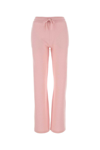 Versace Pink Wool Blend Flared Leg Pant In Pink