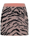 Alessandra Rich Pink Mohair Blend Miniskirt