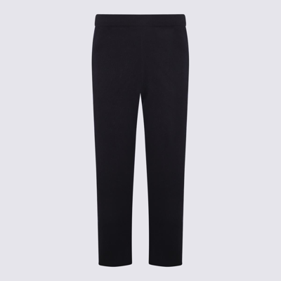 Zegna Navy Cashmere Pants In Blue