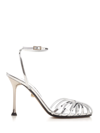 ALEVÌ ALLY SILVER LEATHER PUMP