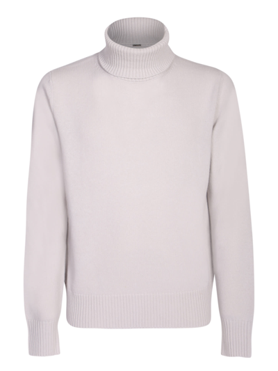 Herno High-neck Wool Knit Jumper In White
