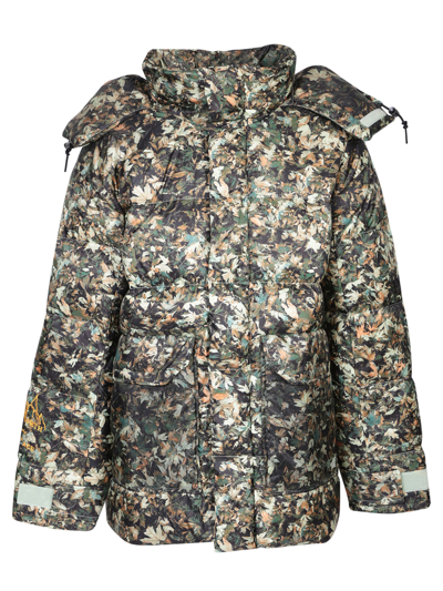 The North Face Parka With Texture In Green