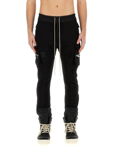 Rick Owens Black Mastodon Cargo Pants