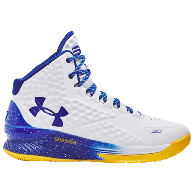 Under Armour Mens  Curry 1 Deb Nation In White/blue/yellow