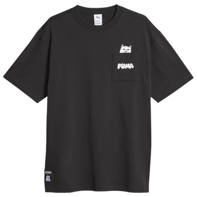 Puma Mens  Rip N Dip Pocket T-shirt In Black/white