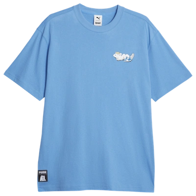 Puma Mens  Rip N Dip Graphic T-shirt In Regal Blue/white