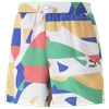 Puma Worldwide Printed 6" Woven Shorts Size Xl Polyester In White/multi