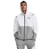 Under Armour Mens  Unstoppable Fleece Full-zip Hoodie In Mod Grey/white