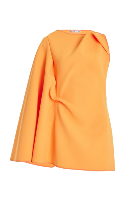 Maticevski Exclusive Prefix Bonded Dress In Orange