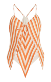 Rosie Assoulin V Striped Top In Stripe