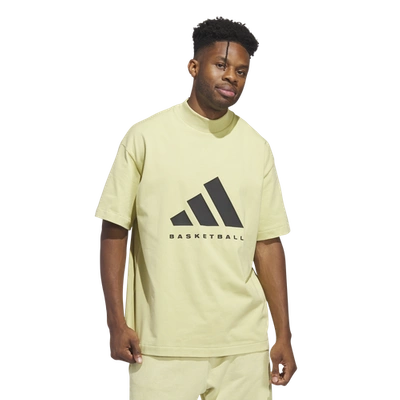 Adidas Originals Mens Adidas One Cotton Jersey T-shirt In Halo Gold/halo Gold