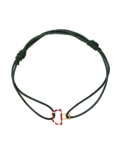 Alíta Alita Mushroom Enamel Cord Bracelet Accessories In Green