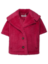 MAX MARA MAX MARA FUCHSIA ALPACA BLEND CAPE