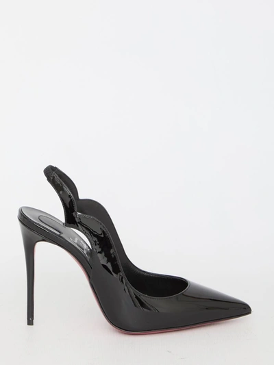 Christian Louboutin Hot Chick Sling 100 Pumps In Black