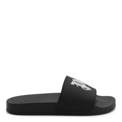 Palm Angels Flat Shoes In Black Light Grey