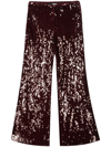 ROTATE BIRGER CHRISTENSEN ROTATE SEQUINS LOW WAIST PANTS CLOTHING