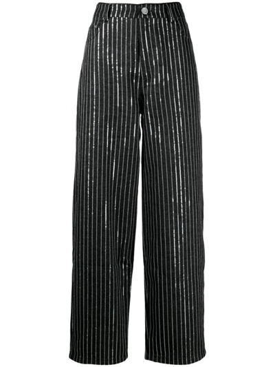 ROTATE BIRGER CHRISTENSEN ROTATE SEQUIN TWILL WIDE PANTS CLOTHING