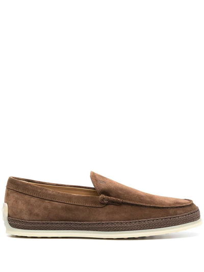 TOD'S TOD'S REVERSED LOAFER SHOES