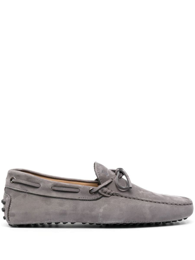 TOD'S TOD'S NUBUCK MORBIDONE LOAFER SHOES