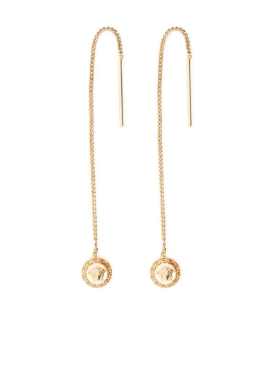 Versace Metal Earrings Accessories In  Gold