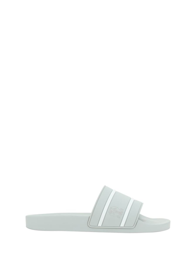 Brunello Cucinelli Sandals In Grigio Chiaro+bianco