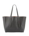 VALEXTRA SOFT LEATHER TOTE BAG,PROD128230014