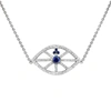 Diana M. 1.00 Carat Sappire And Diamond Bracelet In White