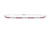 Diana M. Diana M . 1.15 Carat Ruby And Diamond Fashion Bracelet In White