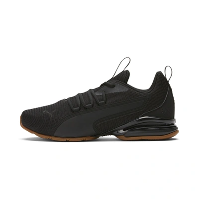 Puma Axelion Nxt Men's Running Shoes In Black-gum