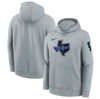 NIKE YOUTH NIKE SILVER DALLAS MAVERICKS 2023/24 CITY EDITION COURTSIDE PULLOVER HOODIE