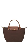 Longchamp 'mini Le Pliage' Handbag In Ebony