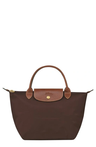 Longchamp 'mini Le Pliage' Handbag In Ebony