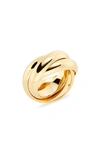 Lie Studio The Sophie Ring In 18k Gold Plating