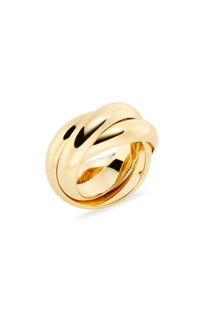 Lie Studio The Sophie Ring In 18k Gold Plating