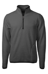 Cutter & Buck Fleece Jacket In Elemental Grey/ Black