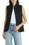 Rag & Bone Slade Ponte Vest In Black