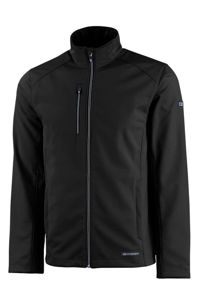 Cutter & Buck Evoke Water Resistant Full Zip Jacket In Black