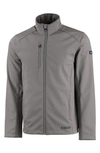 Cutter & Buck Evoke Water Resistant Full Zip Jacket In Elemental Grey