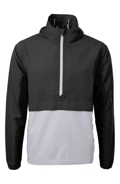 Cutter & Buck Cutter Buck Charter Eco Knit Recycled Mens Anorak Jacket In Black,polished