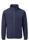 Cutter & Buck Charter Water Resistant Packable Full Zip Recycled Polyester Jacket In Navy Blue