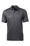 Cutter & Buck Geo Pattern Performance Polo In Black