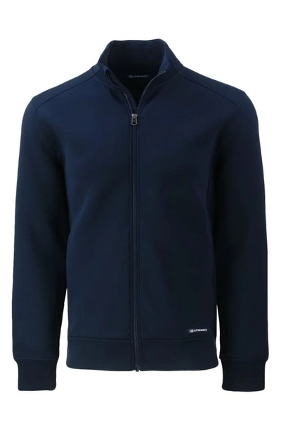 Cutter & Buck Roam Eco Recycled Full Zip Mens Big & Tall Jacket In Navy Blue