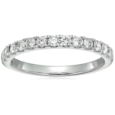 Vir Jewels 1/2 Cttw Diamond Wedding Band For Women, Certified Si2-i1 Diamond Wedding Band In 14k White Gold 13 In Silver