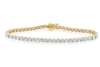 Diana M. Fine Jewelry 14k 1.00 Ct. Tw. Diamond Tennis Bracelet In Yellow