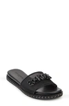 KARL LAGERFELD BIJOU EMBELLISHED SLIDE